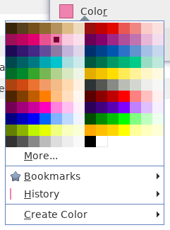 Color Bookmarks Menu